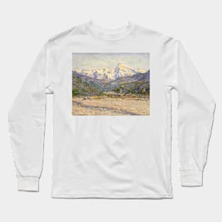 The Valley of the Nervia by Claude Monet Long Sleeve T-Shirt